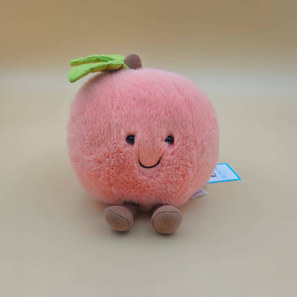 Jellycat Amuseables Peach - AUTHENTIC - NEW WITH TAGS